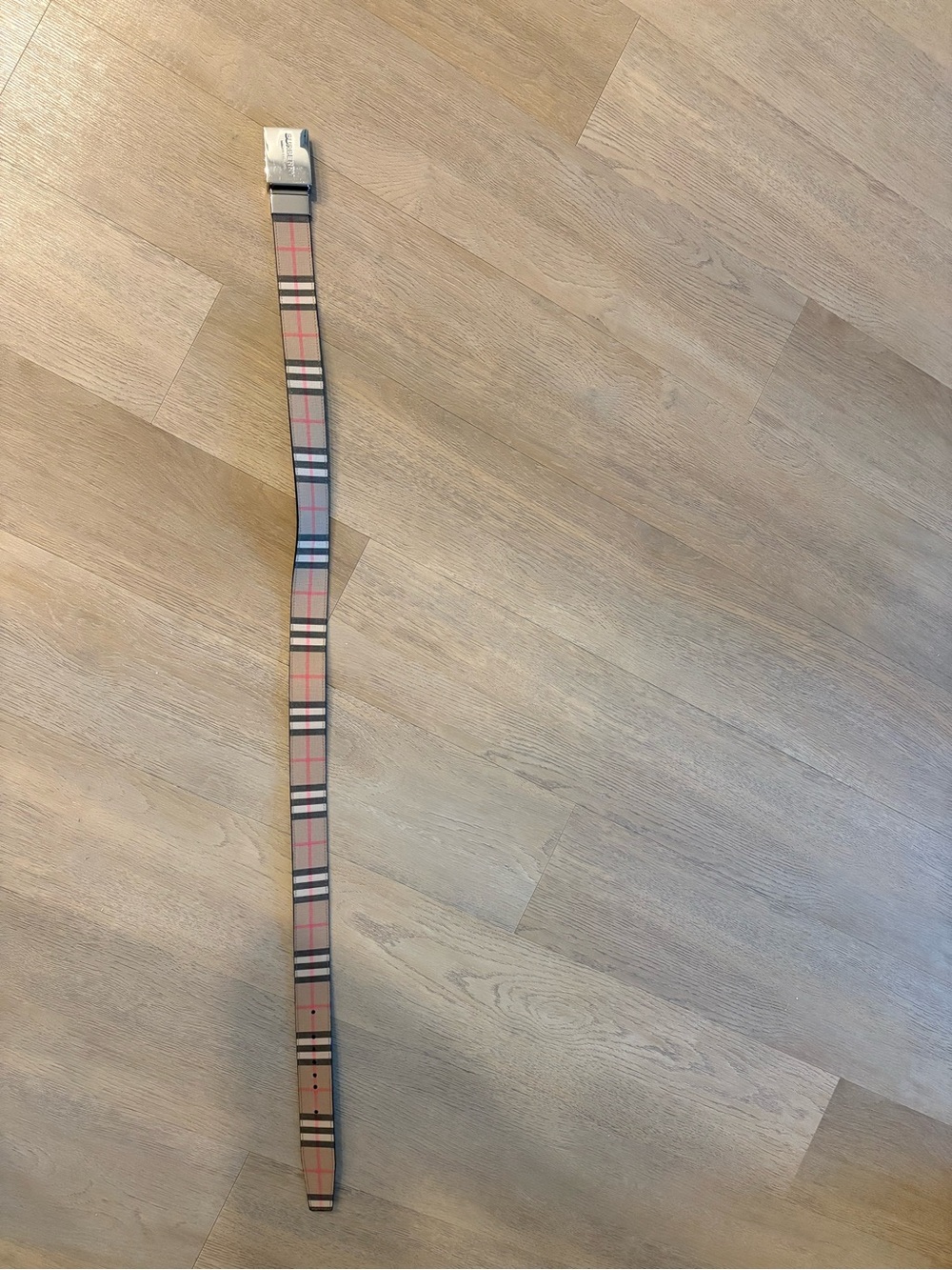Burberry Check Canvas + Black Belt
